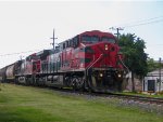 FXE AC4400 Locomotives leading a train